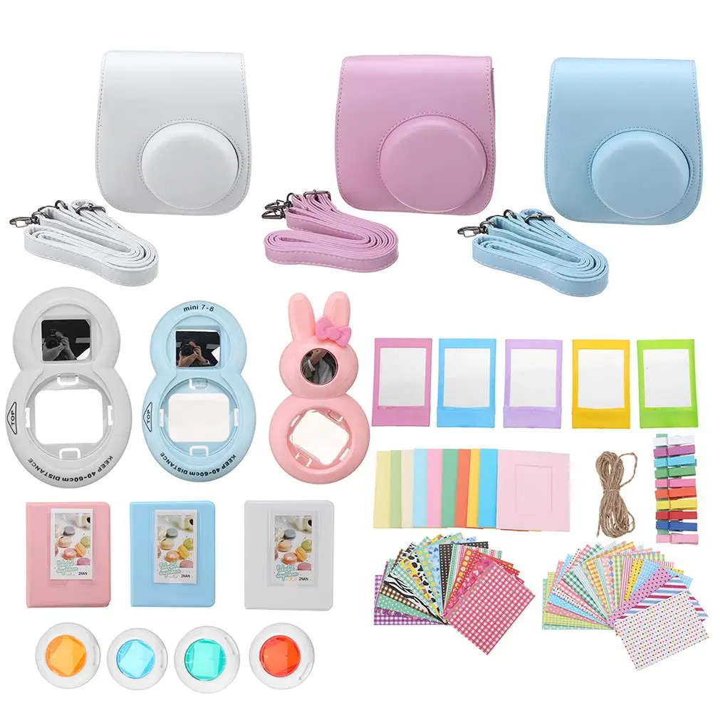 9 в 1 чехол для камеры альбом объектив аксессуары набор Fujifilm Instax Mini 7/7 S/8/9|Сумки