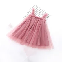 Платье для девочек, лето, платье для маленьких девочек, детская одежда, детские платья, бальное платье, 4 цвета, От 1 до 6 лет