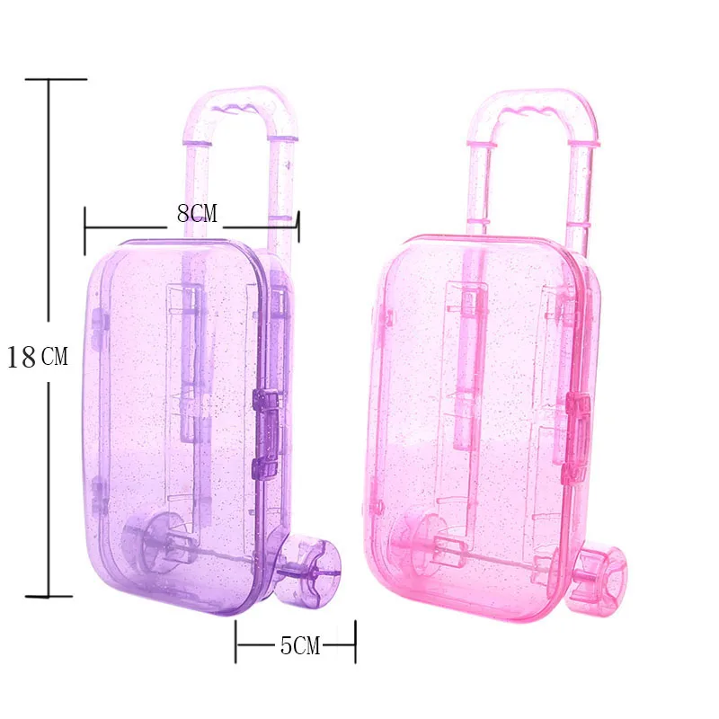 

Best Sweet 2 Colors Gift Suitcase Travel Accessories For 14.5 Inch Wellie Wisher Doll