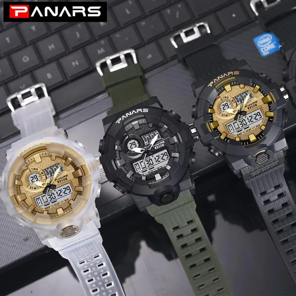 PANARS G style Shock Military Watch Men's Digital Watch Outdoor Multi-function Waterproof Sports Watch Relojes Hombre