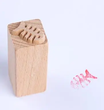 Ручной резной деревянный штамп для печати DIY глиняная керамика печать 4 лепестка цветок тиснение текстура Квадратные блоки штамп глиняные инструменты