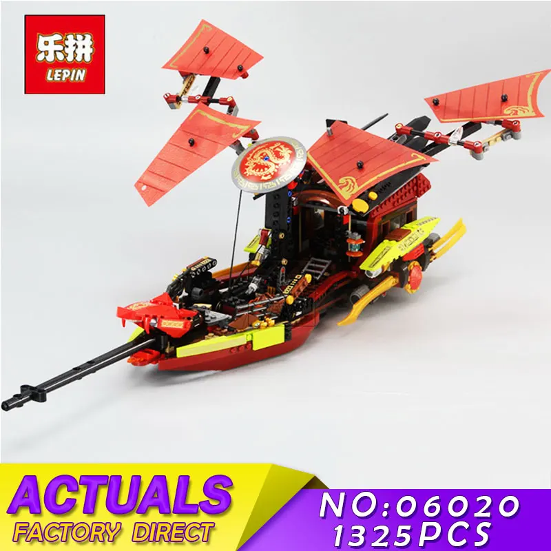 

Final Flight of Destiny's Bounty Model Building Blocks LEPIN 06020 1325Pcs Ninja BELA 10402 Educational Bricks Toys for Children
