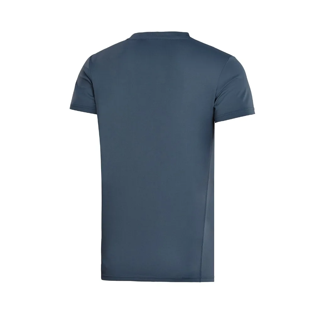Li-Ning, мужская спортивная футболка для тренировок, полиэстер, быстросохнущие топы, Стандартная посадка, подкладка, удобная спортивная футболка, футболки AHSN009 MTS2726