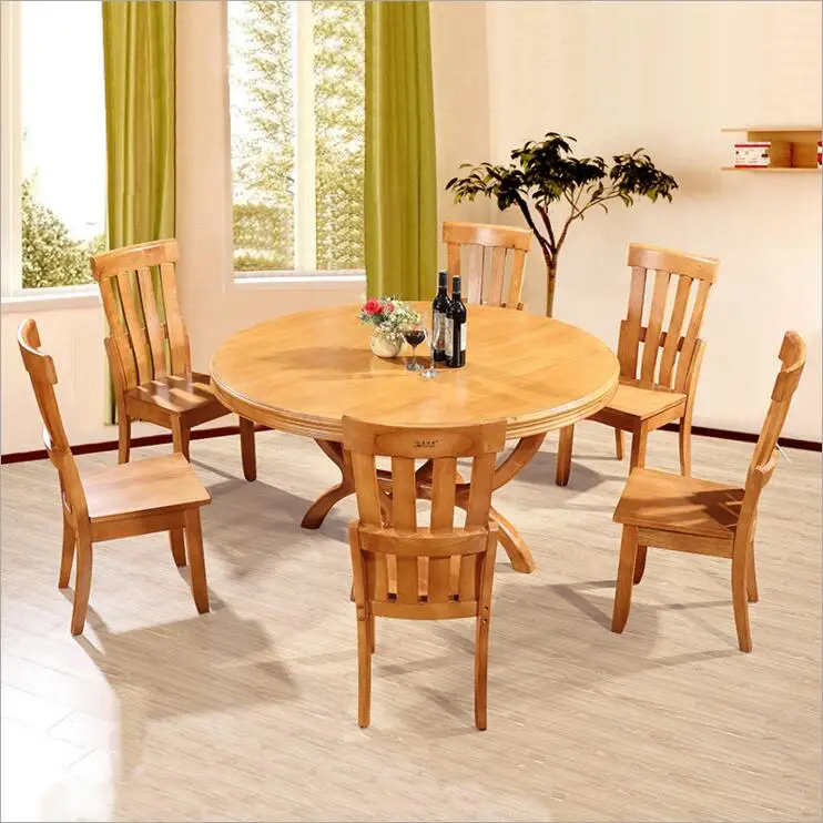 Modern Style Italian Dining Table, 100% Solid Wood Italy Style Luxury round Dining Table set o122 Modern Style Italian Dining Table, 100% Solid Wood Italy Style Luxury round Dining Table set o122