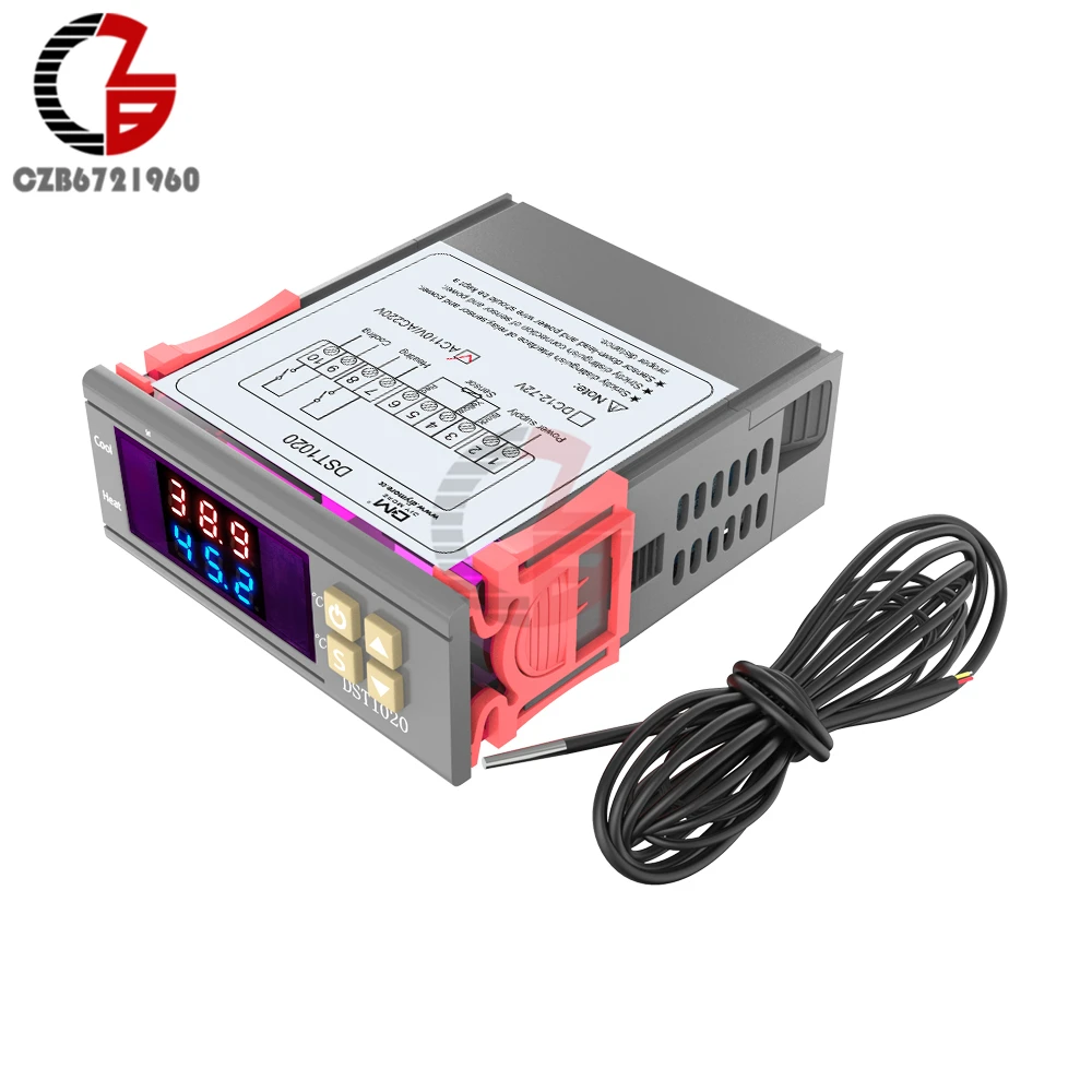 

AC-DC 12V 110V 220V Smart Home Floor Incubator Thermostat Digital Temperature Controller Regulator Water Heating Thermometer