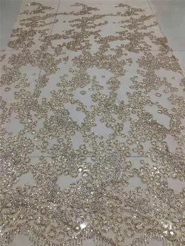 

Beautiful design sparkle print glued glitter powder tulle mesh lace fabric for party dress or wedding BZL-10.2511