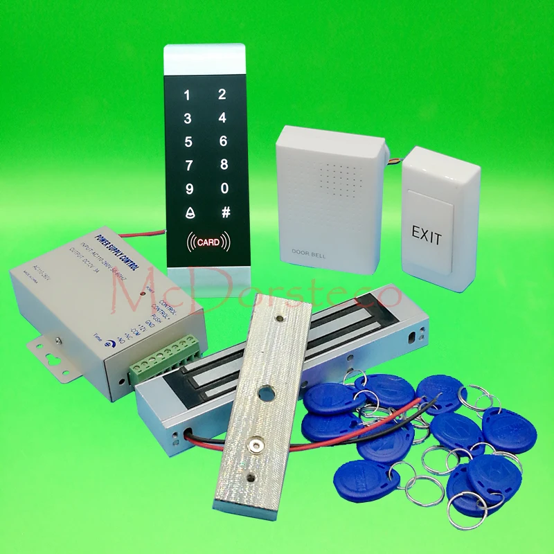 DIY Complete 125khz Rfid Door Lock control system 350lbs 180kg Electric