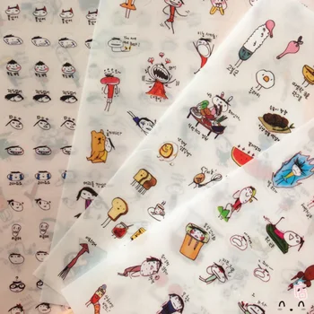

16 sheets DIY Scrapbooking Diary Planner Album DIY Sticker PVC Cute Doll Fruit Decorative Stickers School Supply Kids Stationery