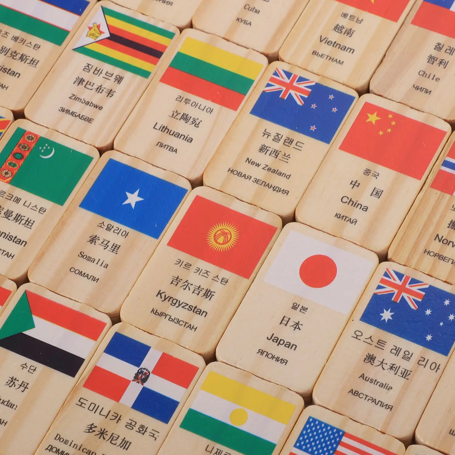 Brinquedos de Madeira Compreensão do Mundo Peças Nova Bandeira Nacional Multilingue Domino Educação Precoce Cognitiva t Mwz 100 10 domino brinquedos de madeira compreensão do mundo