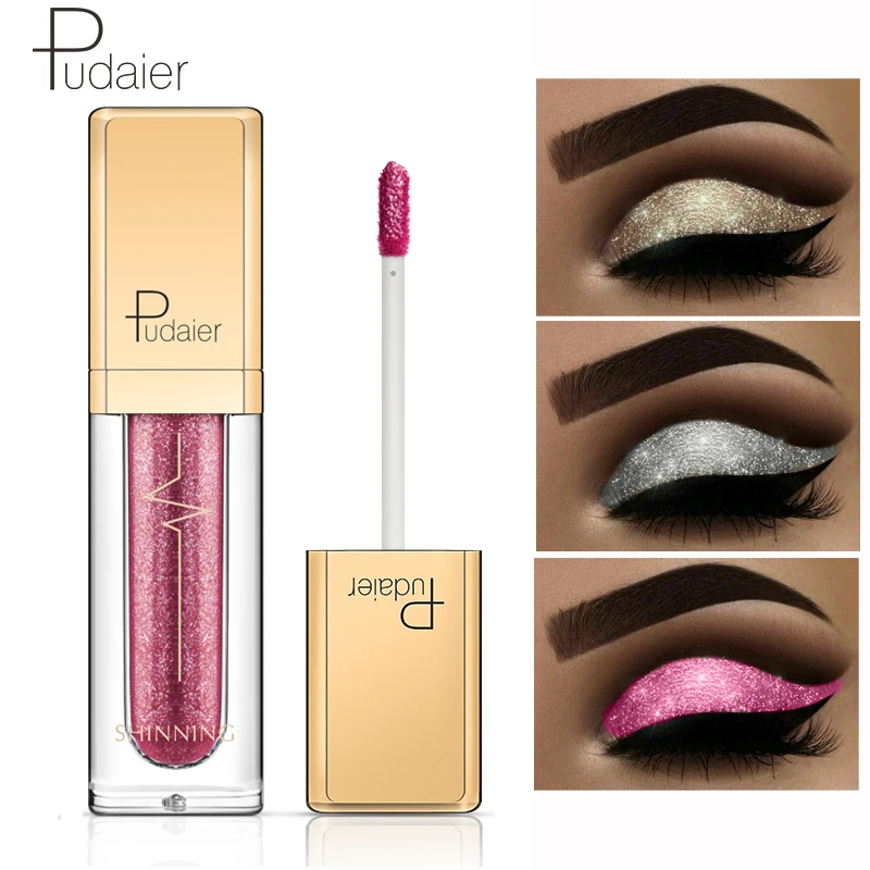 Pudaier Glitter Liquid Eyeshadow Crayon Metallic Maquillage Paillette Yeux Diamond Eyeshadow