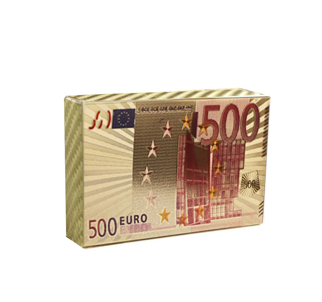 Новогодние сувенирные подарки 500 евро 24k позолоченные игровые карты для | Сувениры для вечеринок -33031212745