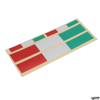 

Wholesale 3Pcs Reflective Vinyl Italy Flag Sticker Motocycle Car Decals May06