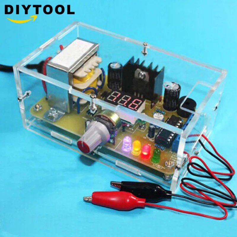 

DIY Kit LM317 Adjustable Regulated Voltage 220V to 1.25V-12.5V Step-down Power Supply Module PCB Board Electronic kits