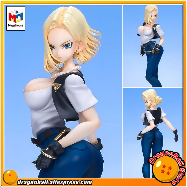 

Japan Anime "Dragon Ball Z" Original MegaHouse Dragon Ball Gals Complete Collection Figure - Android #18 Ver.II