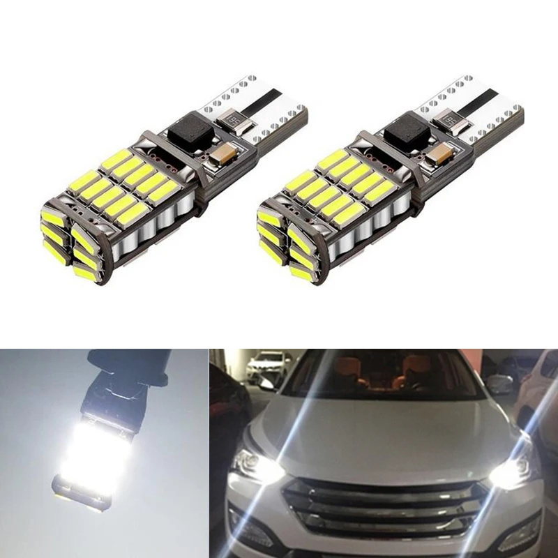 2x T10 W5W 4014smd светодиодный светильник с объективом проектора для Hyundai solaris accent i30 ix35