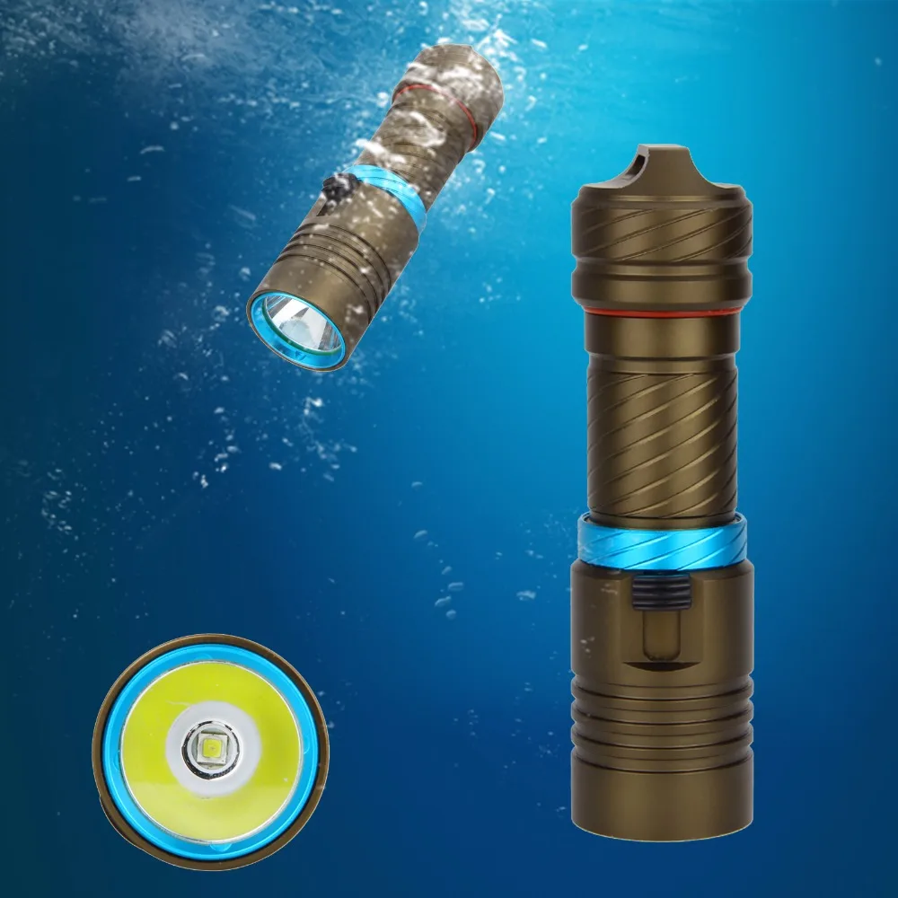 

Diving flashlight 1000LM Scuba XM-L L2 LED Flashlight Torch Waterproof Light Lantern