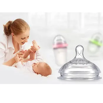 

Nature Pacifier Anti-Colic Medium Flow Nipples Baby Milk Bottle Replacement Venting 0-18 Months Infant Wide mouth Soft