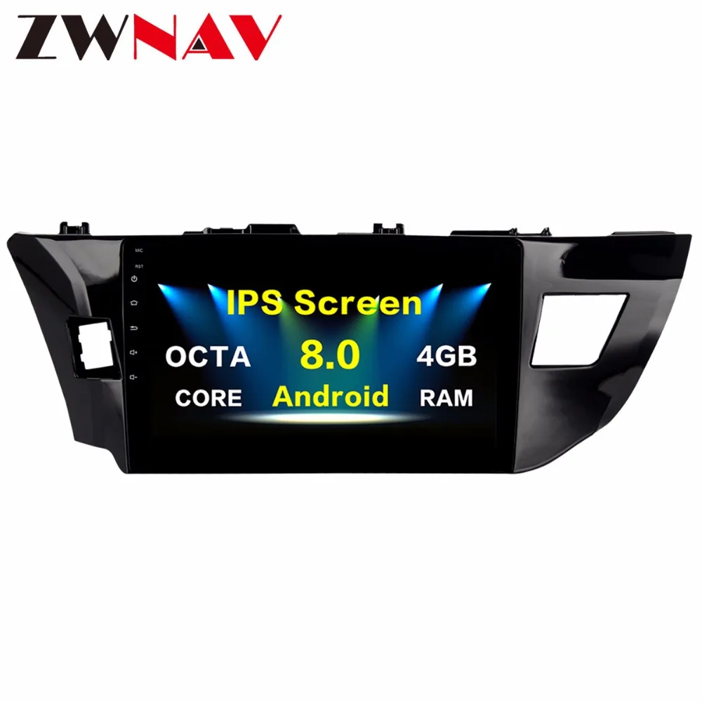 Car multimedia player For Toyota Corolla 2014 2015 2016 10.2"Android 8.0 8 Core HD Capacitive