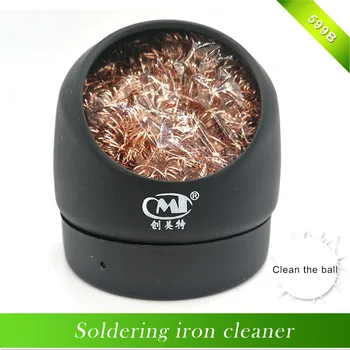 

2pcs soldering iron cleaner Wire With Stand Set Welding head Solder Iron Tip Cleaner Cleaning Steel Hot Sale