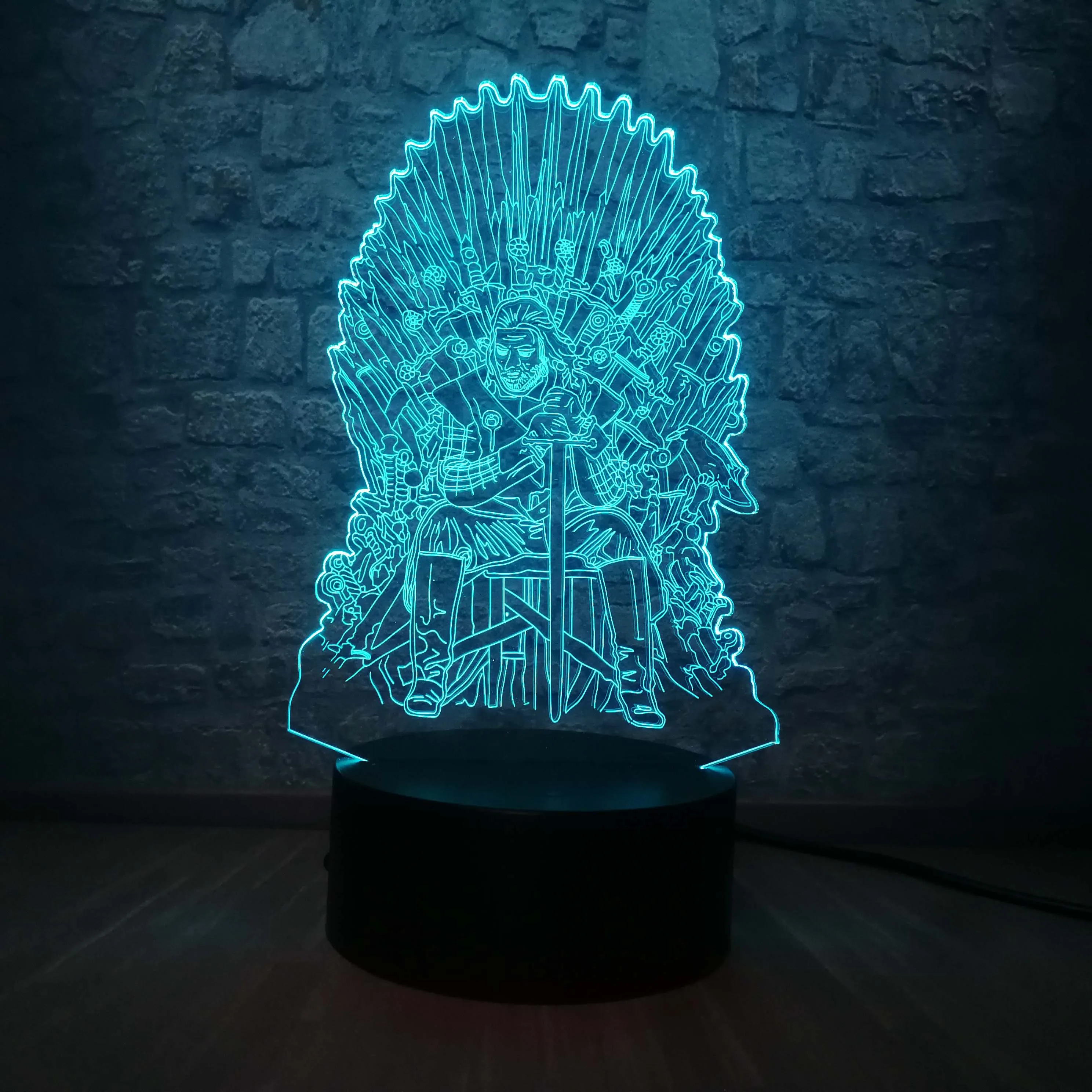 3D ночной Светильник Игра престолов Eddard Stark Throne A Song of Ice And Fire акриловый