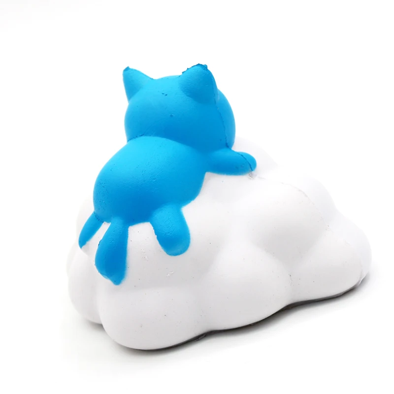 1Pcs Kawaii Squishy Jumbo 10.5cm Clouds Cat Squishy Slow Rising Stress Relief Toys Squeeze Phone Strap Squishi Kid Juguetes
