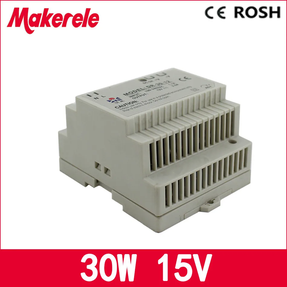 

power supply 15vdc 2a 30w DR-30-15 Din rail Single Output Switching power supply ,ac dc converter