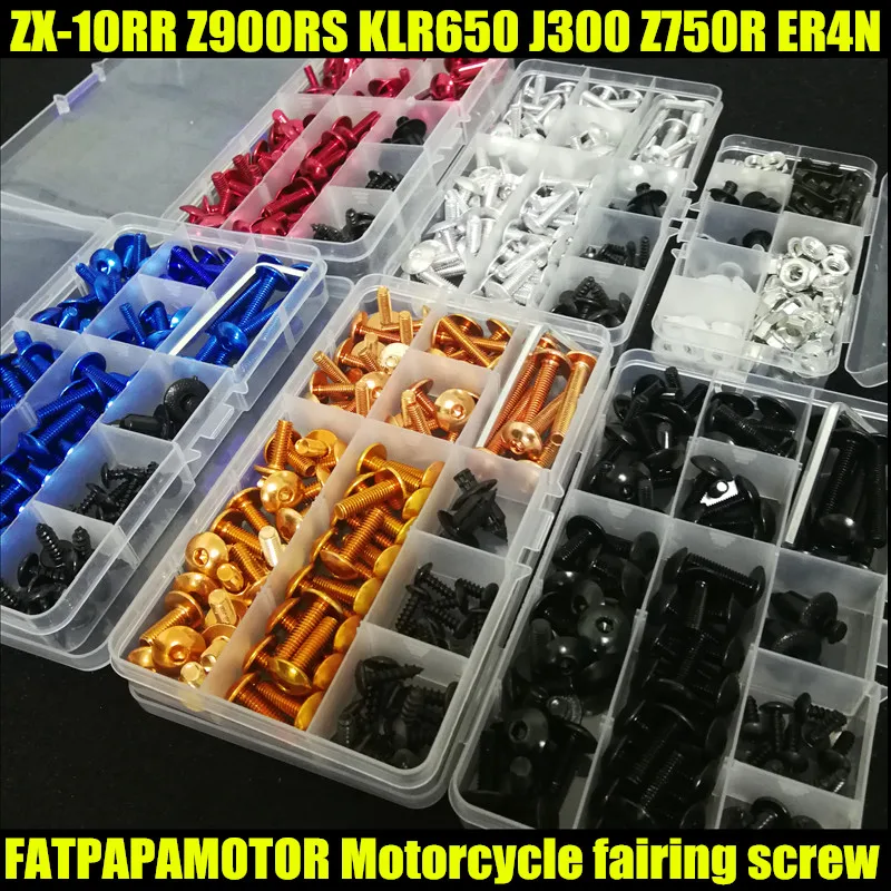 

Universal Motorcycle Fairing Bolts Screw Moto Spring Bolts For KAWASAKI ZX-10RR Z900RS KLR650 J300 Z750R ER4N ABS
