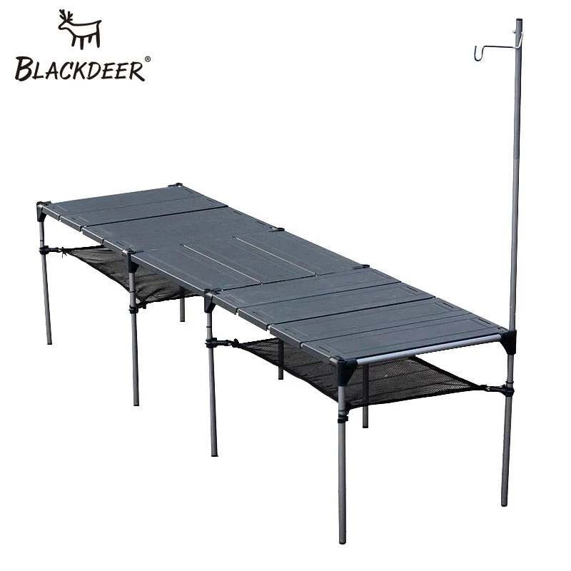 BLACKDEER Outdoor Camping Desk Aluminum Alloy Folding Table Portable Picnic Fishing Beer Table Lightweight Rain-Proof Detachable BLACKDEER Outdoor Camping Desk Aluminum Alloy Folding Table Portable Picnic Fishing Beer Table Lightweight Rain-Proof Detachable