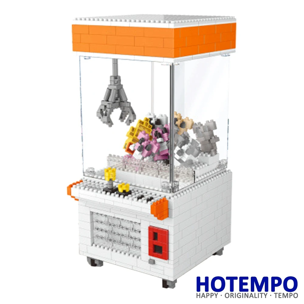 

HOTEMPO 7804 596Pcs Mini Toy Clamp Fun Catching Machine Plastic DIY Magic Blocks Diamond Building Block Toys Compatible with