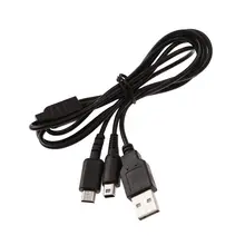 1,2 m 2 в 1 USB кабель для зарядки данных для nintendo NDSI 3DS NDSL двойной кабель для воспроизведения и зарядки для nintendo NDSI 3DS NDSL