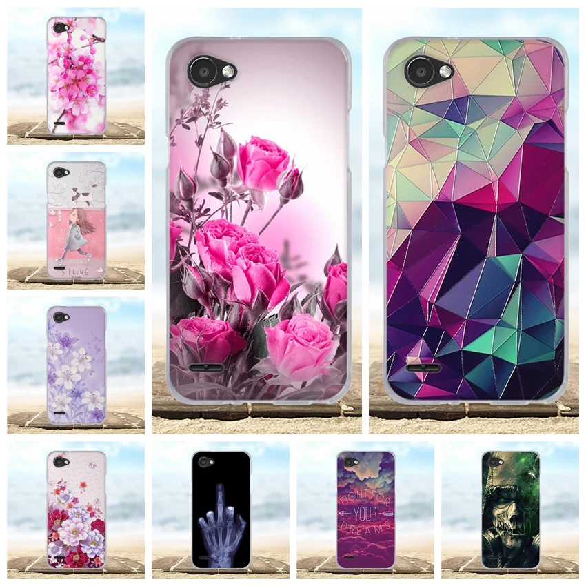 

For Capa LG Q6 Case Cover Silicon Phone For Funda LG Q6A Q6 alpha M700 Q6 Plus Back Cover Case Soft TPU For LG Q6 3D Cute Flower