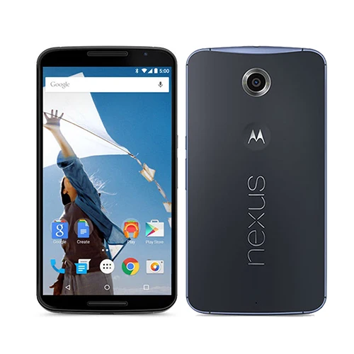 Разблокированный Motorola Google Nexus 6 XT1103 XT1100 четырехъядерный 3 ГБ ОЗУ 32 Гб ПЗУ 4G LTE сотовый телефон 5,96 дюймов 13 МП 3220 мАч отремонтированный - Цвет: 64GB Blue