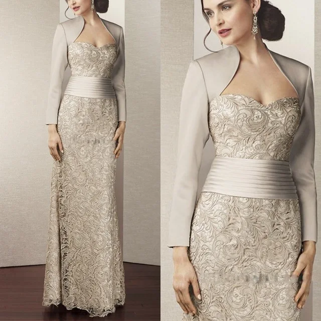 2015 recién llegado de longitud madre vestidos de noche para la boda