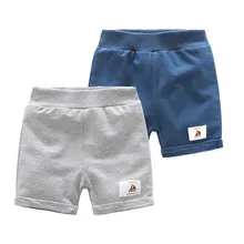 SL-141 летние детские шорты для мальчиков однотонный хлопок полиэстер