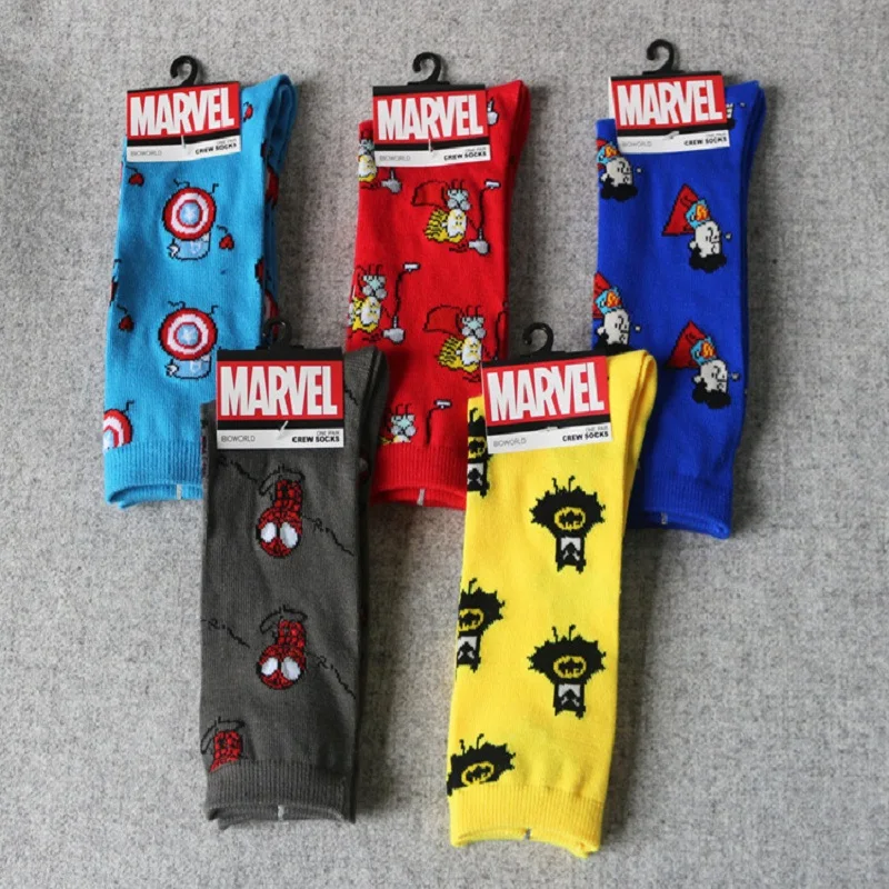 Носки-башмачки супергероев для мужчин, большие размеры, Супермен, Бэтмен, капитан, стрелы, супергерои, счастливые носки
