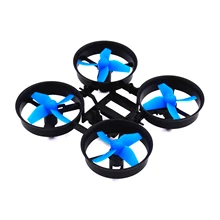 LHI RC Quadcopter Frame and 4pcs Propellers Blue for Eachine E010 Blade Inductrix Tiny Whoop