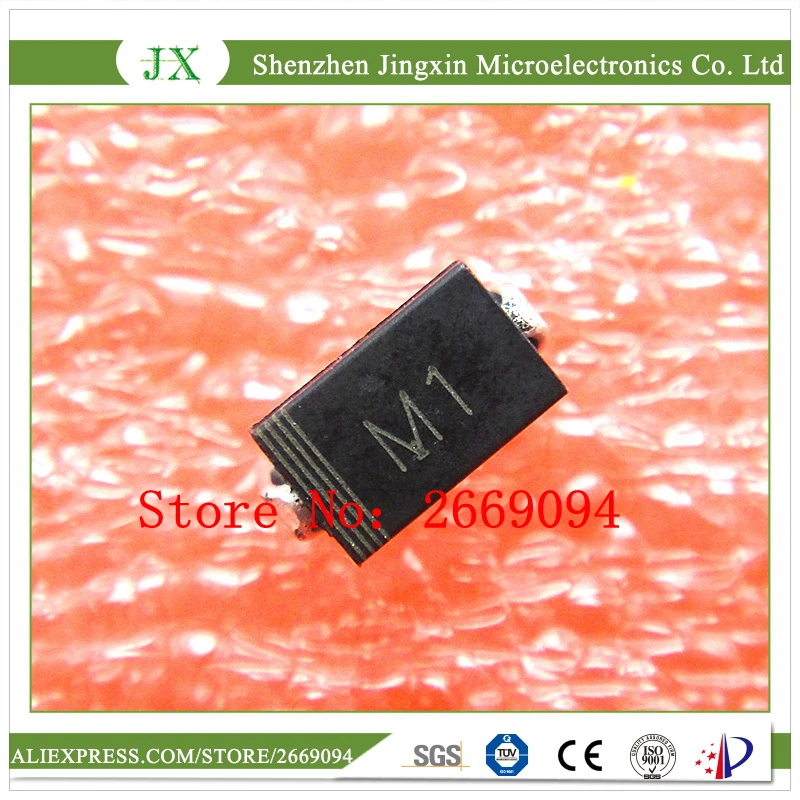 Free shiiping 200PCS DIODE M1 1N4001 SMD 1A 50V Rectifier Diode-in ...