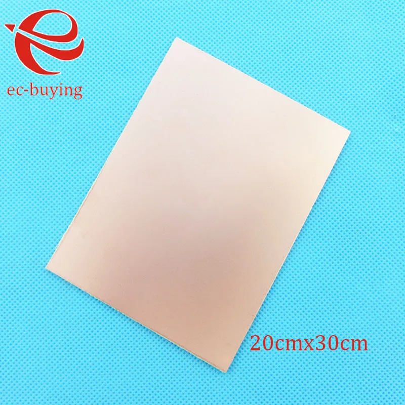 

Copper Clad Laminate One Single Side Plate CCL 20x30cm 1.4mm Bakelite Universal Board Practice PCB DIY Kit 200*300*1.4mm