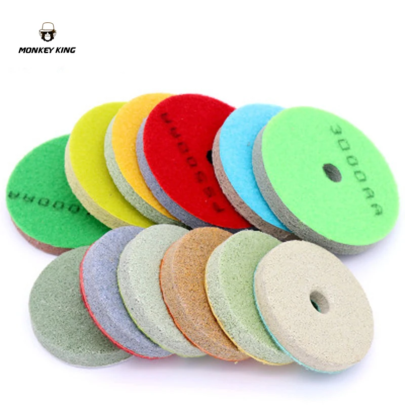 7 pieces/lot Sponge Granite Diamond Sponges For Polishing Wet Useing Stone Buff Granite Marble Polishing Pads