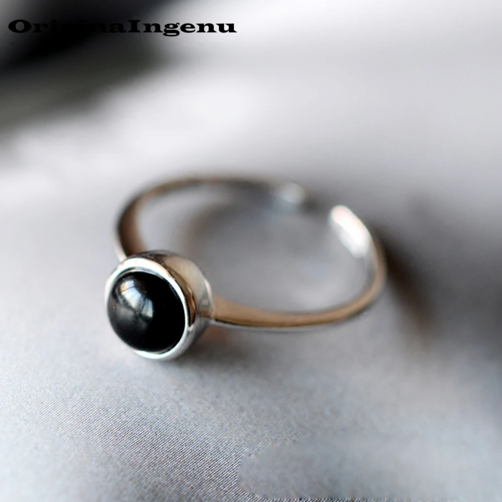 925 Серебряное кольцо Anillos Mujer подвески Оригинальные Натуральный камень Bague уникальный Винтаж подарок на день рождения кольца для Для женщин ювелирные изделия