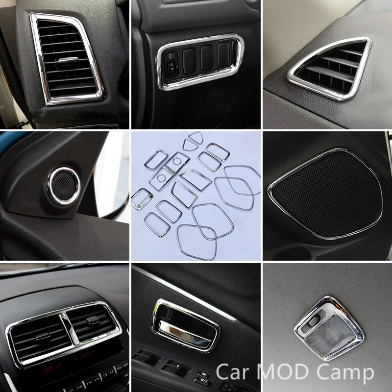 

For Peugeot 4008 2012 2013 2014 2015 2016 ABS Chrome Interior Accessories Cover Decoration Trims 17pcs Car Styling accessories!