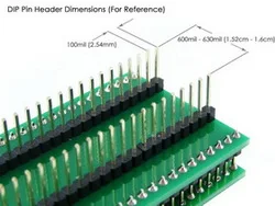 QFN24 к dip24 (a) Enplas QFN24 mlf24 mlp24 qfn-24bt-0.5-01 IC Тесты гнездо адаптера 0.5 мм шаг