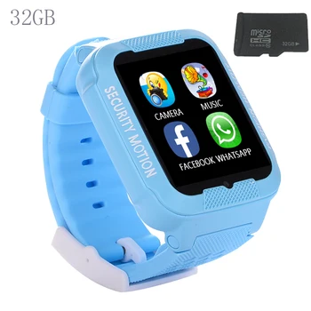 

2017 32GB Kids GPS smart watch bluetooth GPS LBS AGPS watch support SIM TF card Voice intercom camera Wearable devices