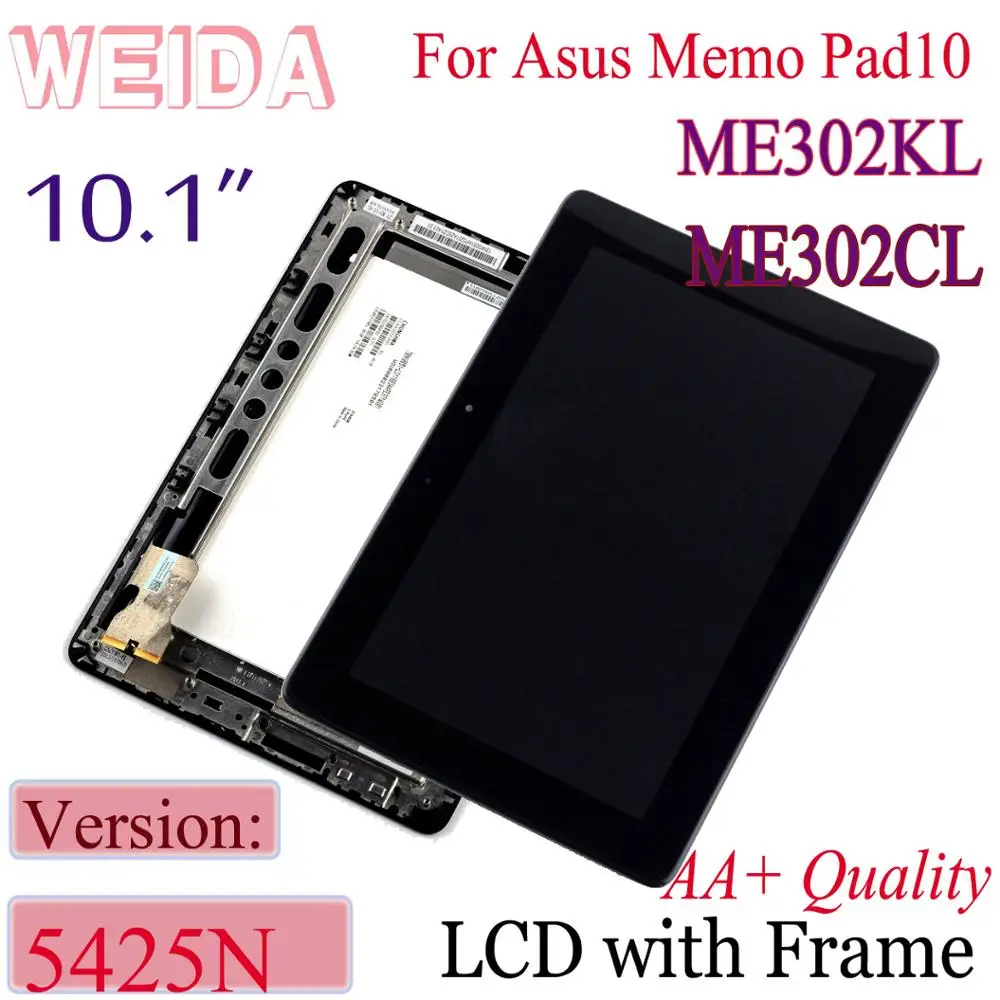 ЖК-дисплей WEIDA 10 1 дюйма для ASUS MeMO Pad FHD ME302 5425N K00A сенсорный дигитайзер в сборе ME302CL