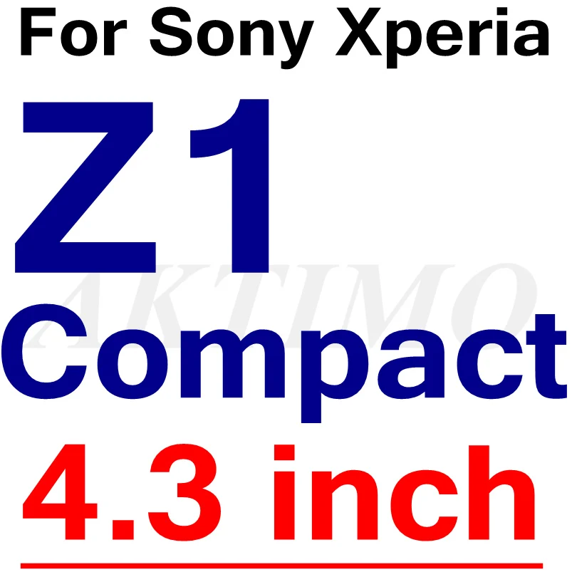 2 шт передняя+ задняя 9H Премиум Закаленное стекло крышка для sony Xperia Z Z1 Z2 Z3 Z4 Z5 Compact M4 M5 Aqua двойная защита экрана пленка - Цвет: Z1 Compact