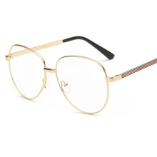 Модная новинка, большая оправа, металлическая оправа для очков, индивидуальная оправа, тренд, Ретро стиль, плоская зеркальная оправа для мужчин и женщин, хипстерская оправа для очков