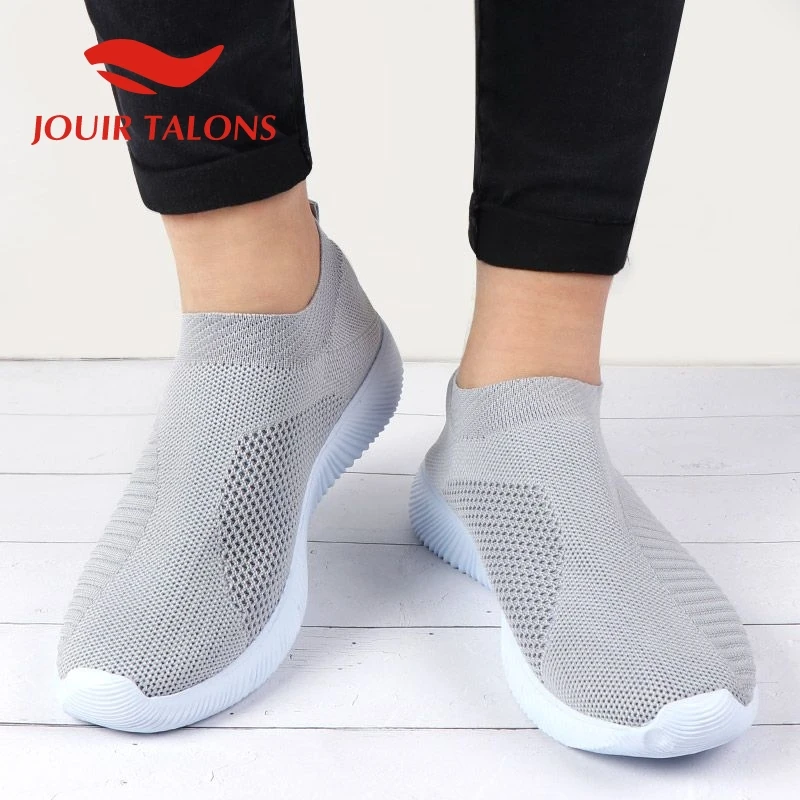 

Fashion large size Comfortable leisure INS hot sale Air Mesh elastic Light Walking Shoes Sneakers Women Shoes flats shoes Woman