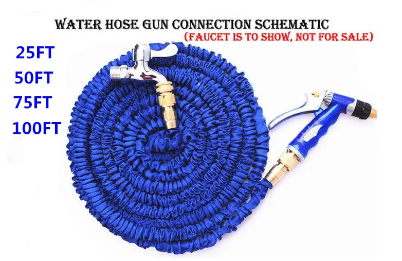 25FT 100FT Garden Hose With Copper Connector High Quality Magic