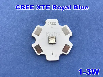 

CREE XTE royal blue led wavelength 455nm 1W2W3W input 3V 300-1000MA 16mm20mm PCB welding 5pcs/lot