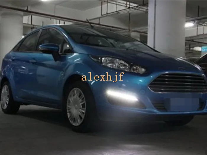 

July King LED Daytime Running Lights DRL with Fog Lamp Cover, LED Fog Lamp case for Ford Focus Fiesta 2013~2016, free shipping